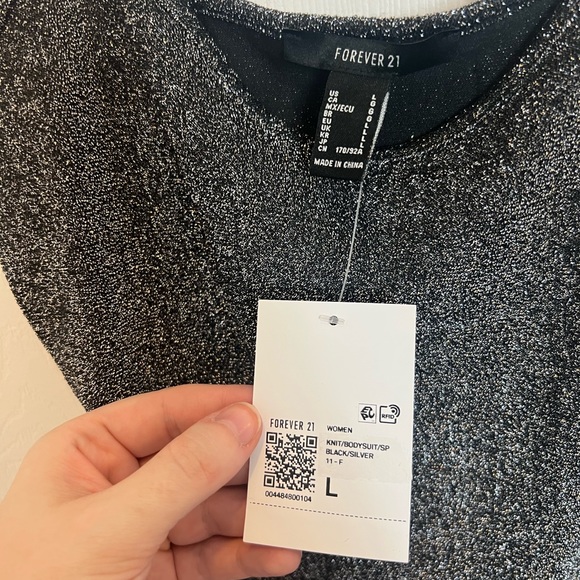 NWT Forever 21 Shimmer Bodysuit - Picture 4 of 5